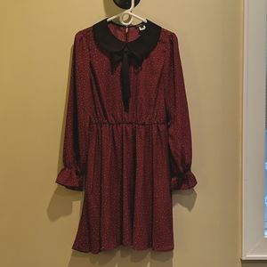 Smak Parlor burgundy swing dress